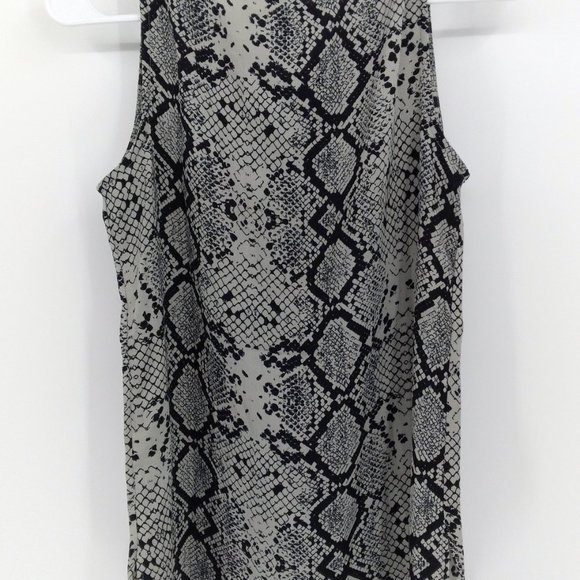 Halogen Snakeskin Print Sleeveless Top XS - Picture 3 of 9